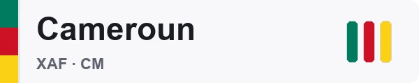 Couleurs du drapeau du Cameroun et paiements en XAF chez BurningBet